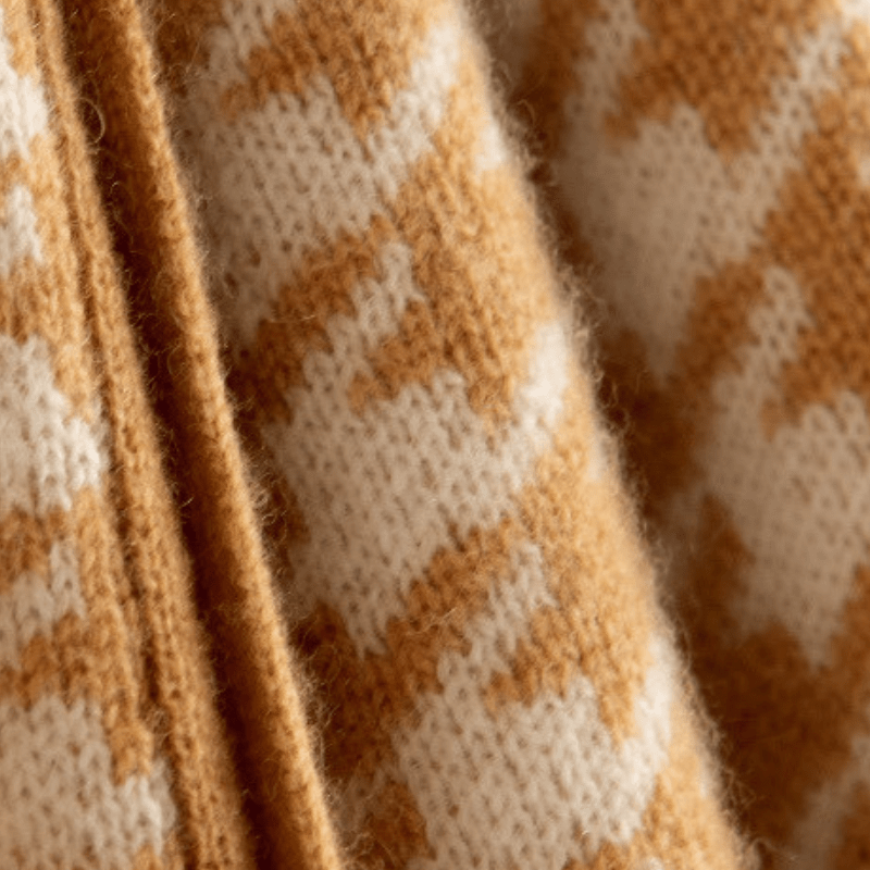 Harper - Cashmere Wool Houndstooth Vest - Hilltop Nord