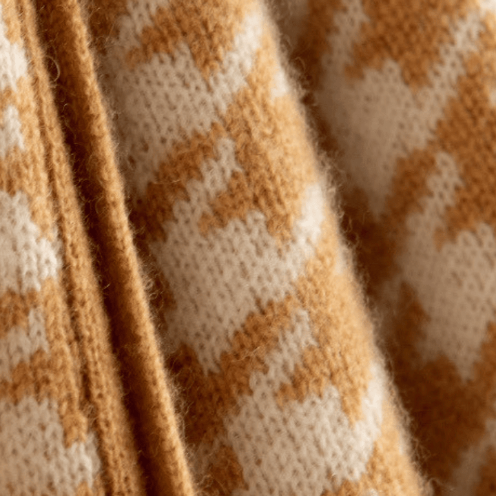 Harper - Cashmere Wool Houndstooth Vest - Hilltop Nord