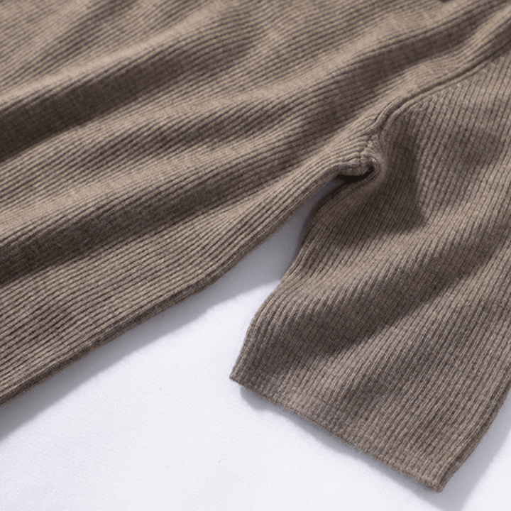 Elise - Worsted Wool Polo Knit - Hilltop Nord