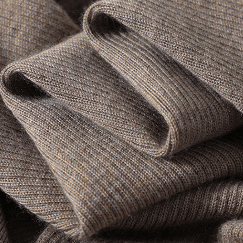 Elise - Worsted Wool Polo Knit - Hilltop Nord