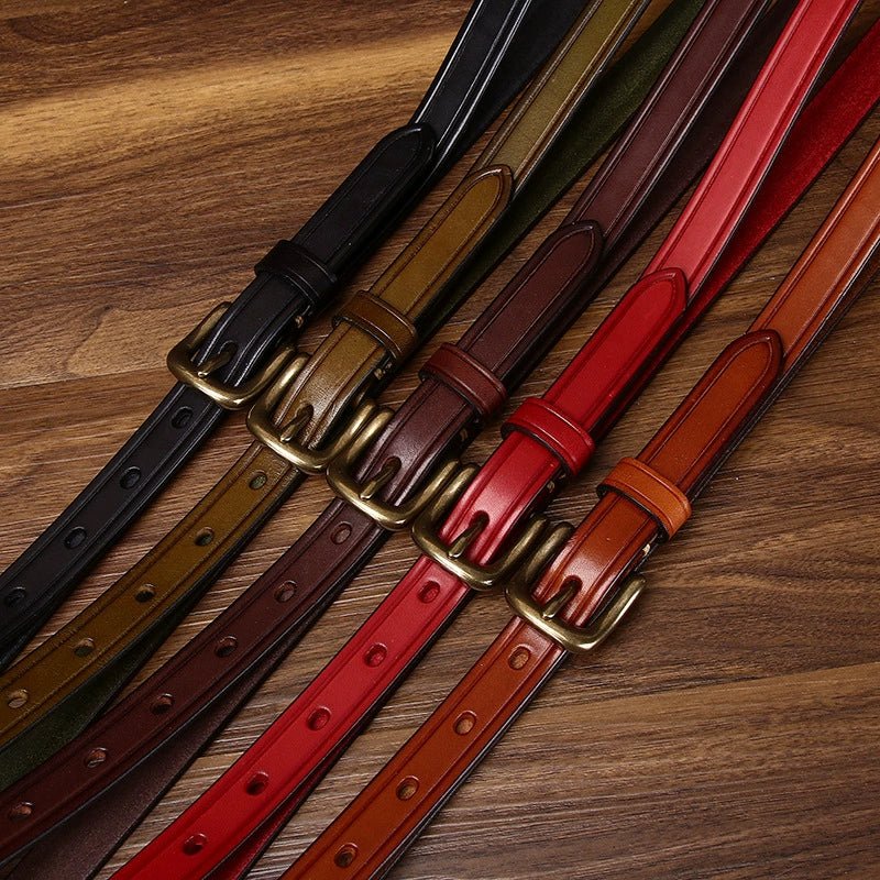 Kelso – Antique Finish Leather Belt - Hilltop Nord
