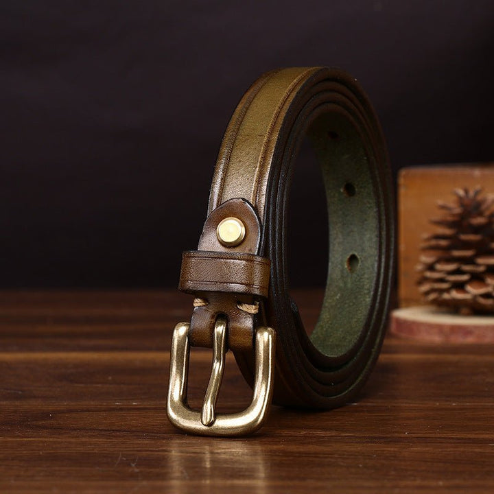 Kelso – Antique Finish Leather Belt - Hilltop Nord