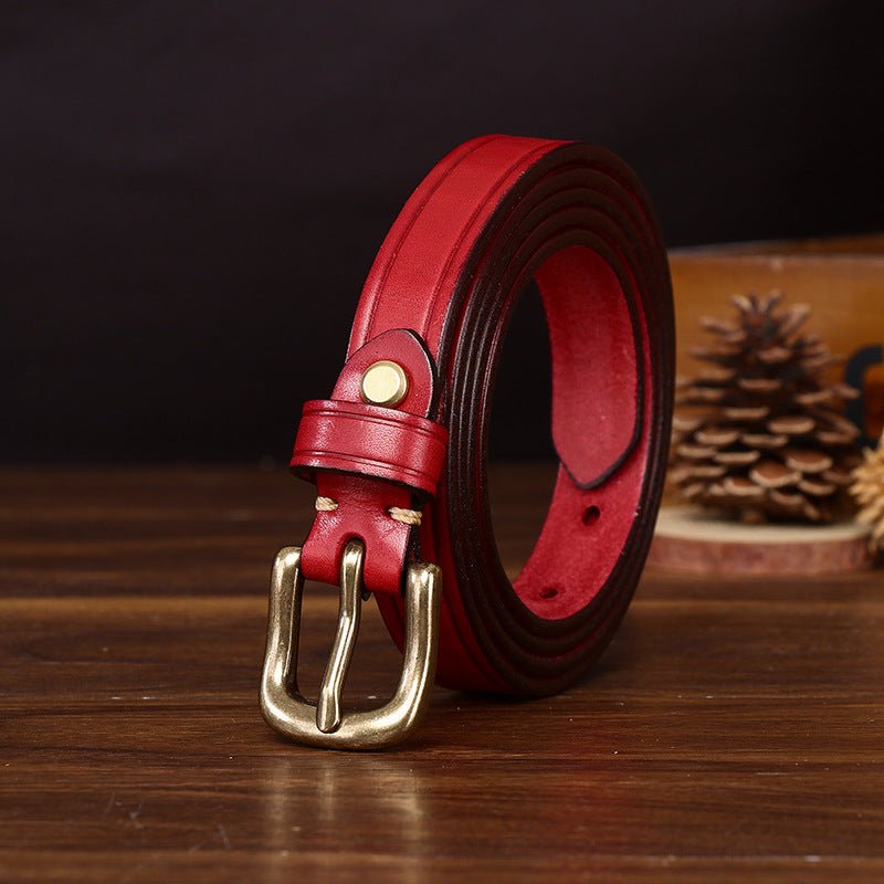 Kelso – Antique Finish Leather Belt - Hilltop Nord