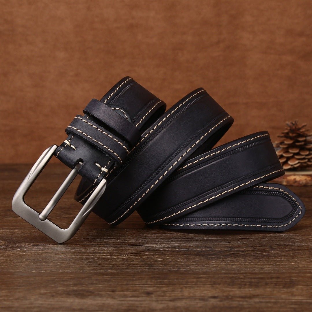 Gravelton – Distressed Pin Buckle Leather Belt - Hilltop Nord