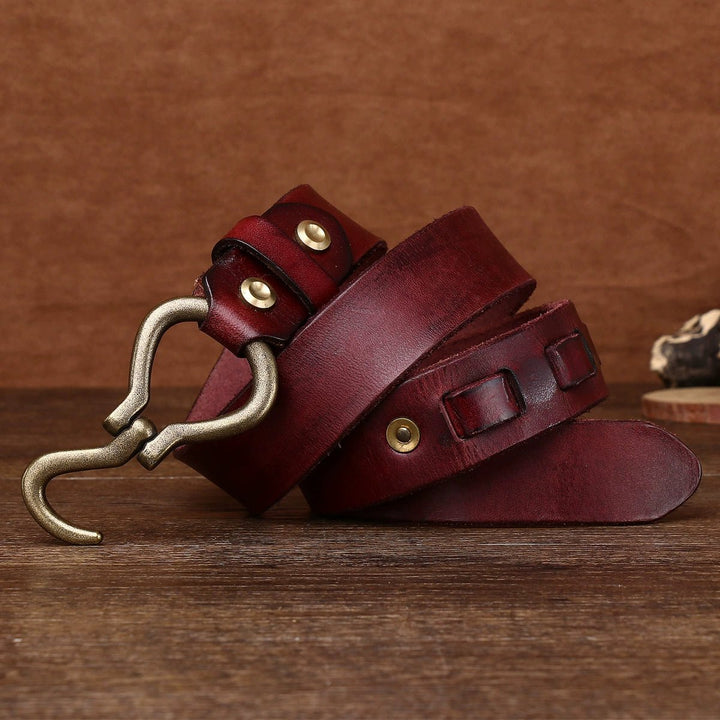 Caltrop – Hook Buckle Leather Belt - Hilltop Nord