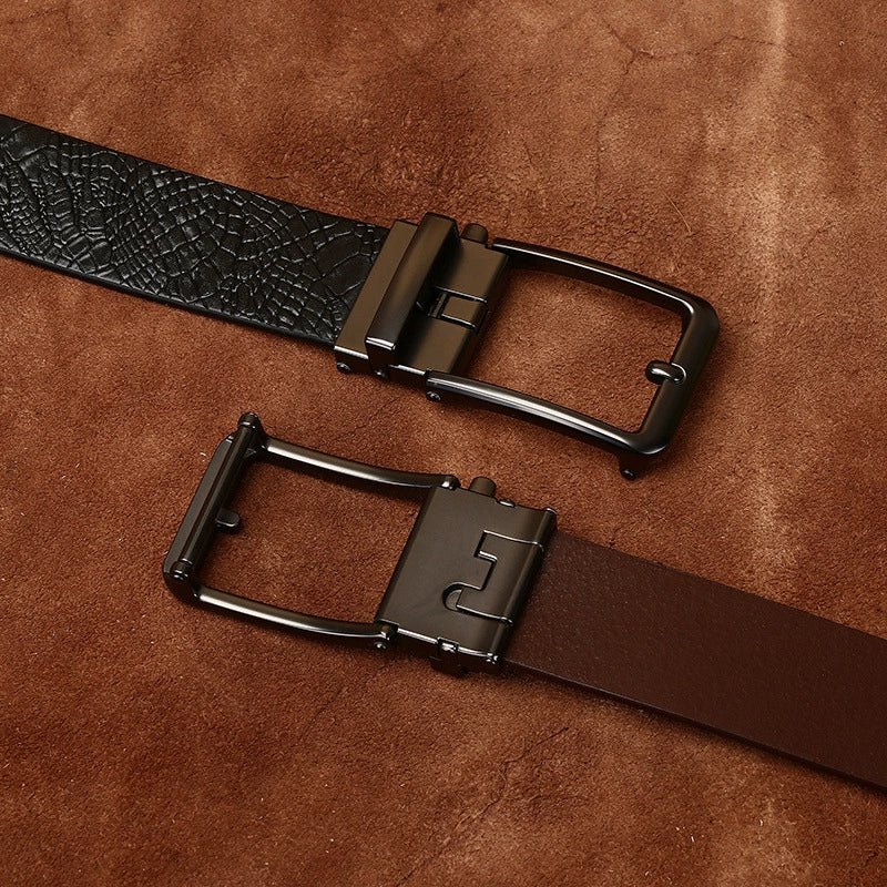 Keld – Embossed Leather Belt - Hilltop Nord