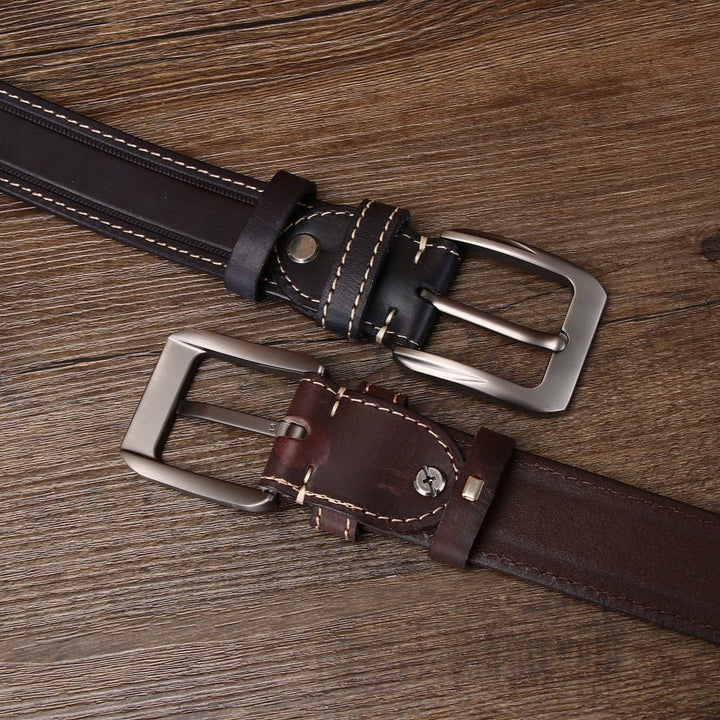 Gravelton – Distressed Pin Buckle Leather Belt - Hilltop Nord