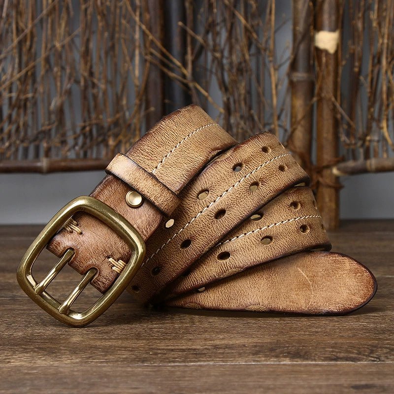 Moorcross – Double Prong Leather Belt - Hilltop Nord