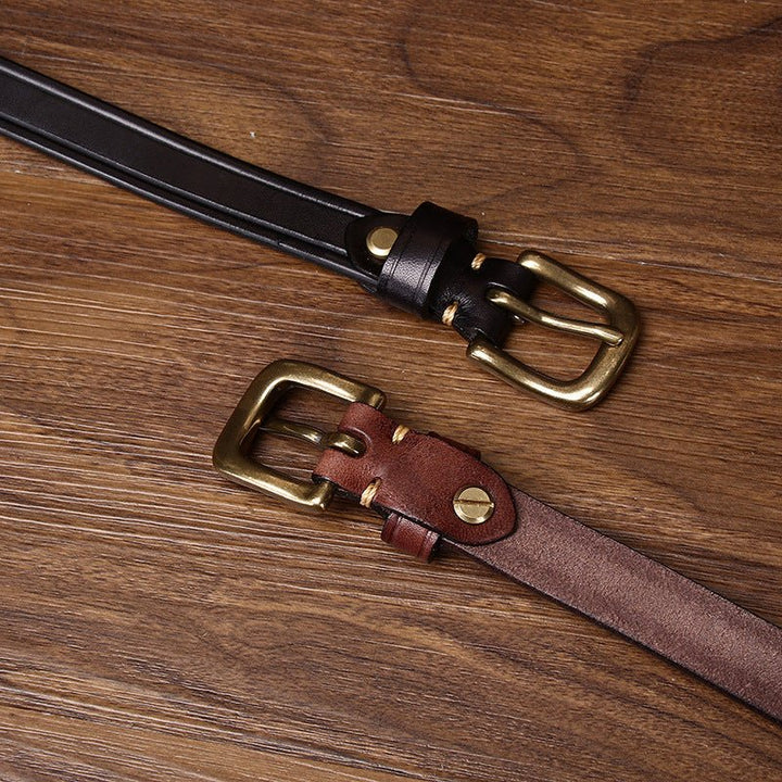 Kelso – Antique Finish Leather Belt - Hilltop Nord