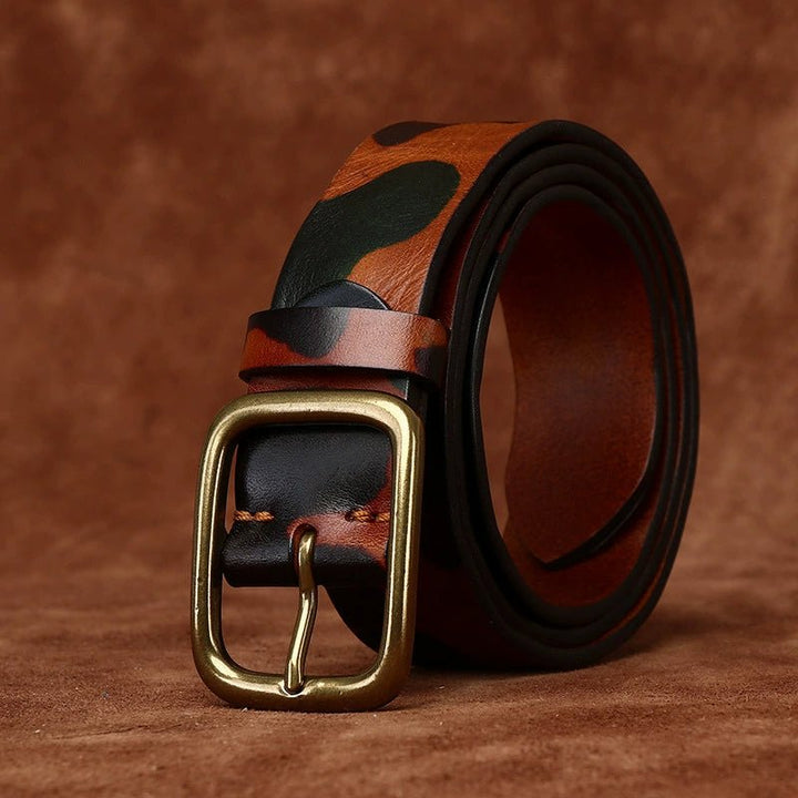 Kaldor – Camouflage Leather Belt - Hilltop Nord