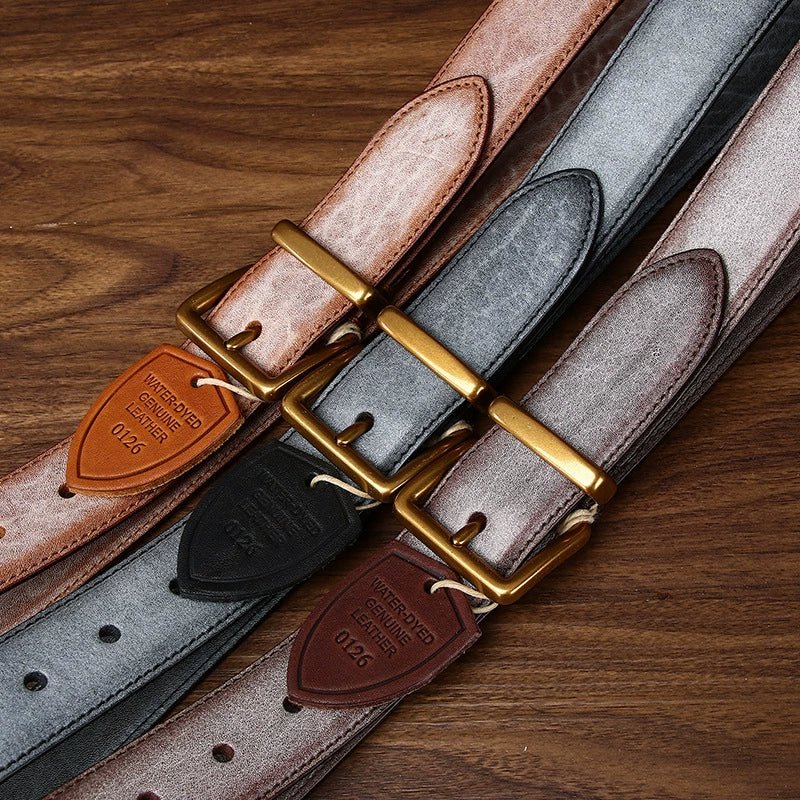 Gable – Distressed Leather Belt - Hilltop Nord