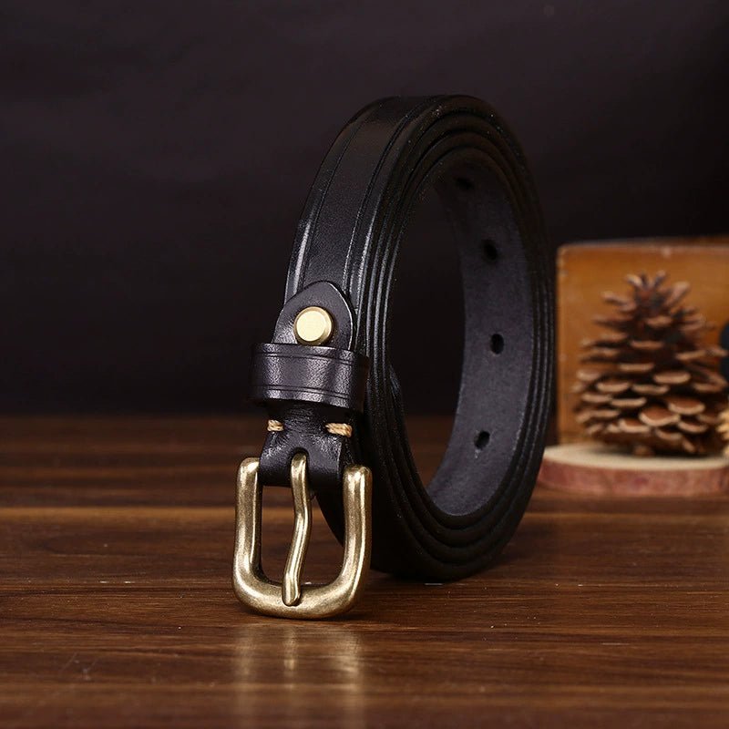 Kelso – Antique Finish Leather Belt - Hilltop Nord