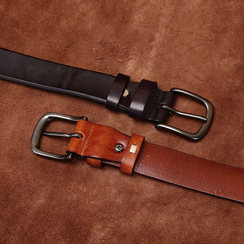 Fendrick – Pin Buckle Leather Belt - Hilltop Nord