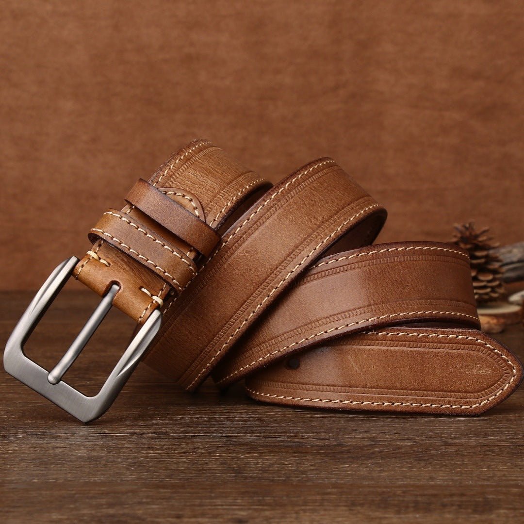 Gravelton – Distressed Pin Buckle Leather Belt - Hilltop Nord