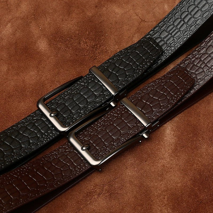Firth – Crocodile - Embossed Reversible Belt - Hilltop Nord