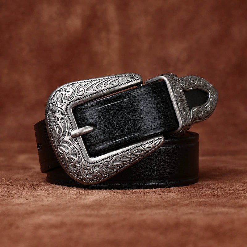 Sunder – Antique Finish Leather Belt - Hilltop Nord