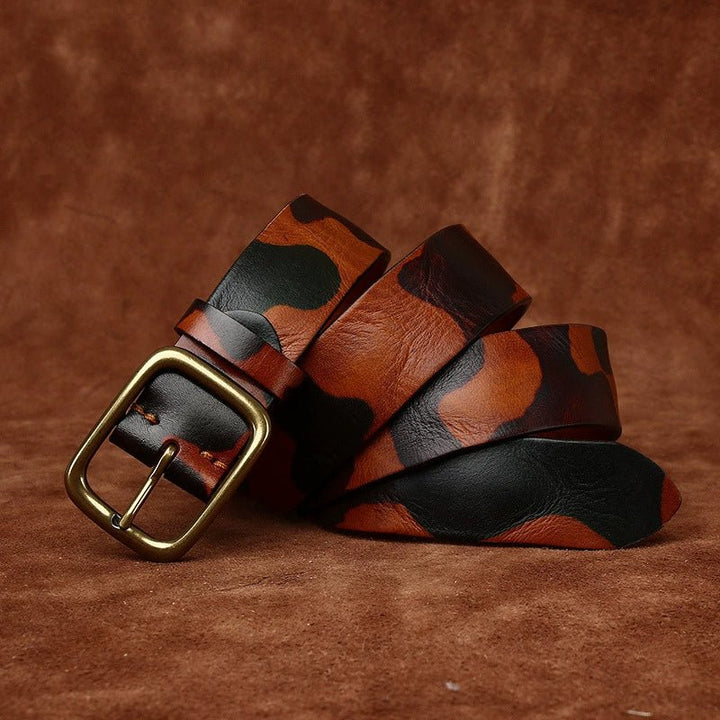 Kaldor – Camouflage Leather Belt - Hilltop Nord