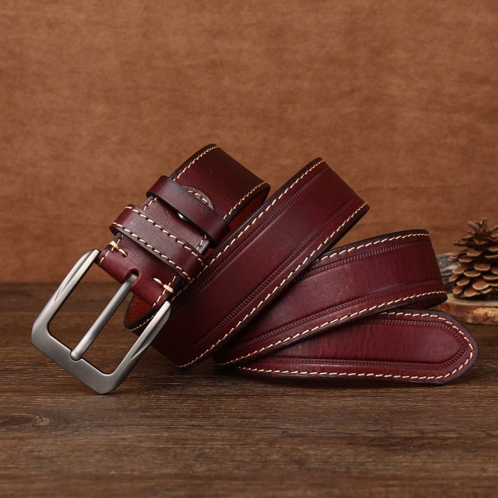 Gravelton – Distressed Pin Buckle Leather Belt - Hilltop Nord