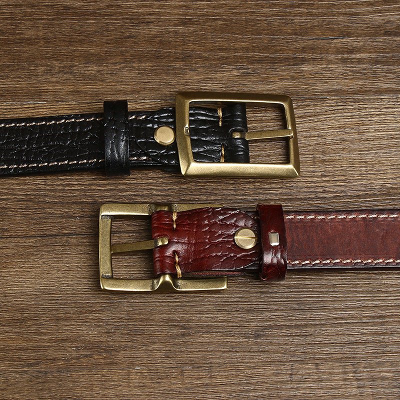 Rookwood – Stitched Grained Leather Belt - Hilltop Nord