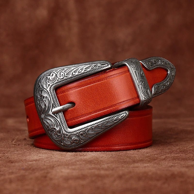 Sunder – Antique Finish Leather Belt - Hilltop Nord