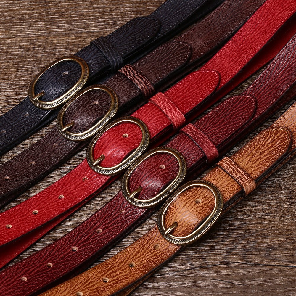 Wrenfield – Carved Buckle Leather Belt - Hilltop Nord