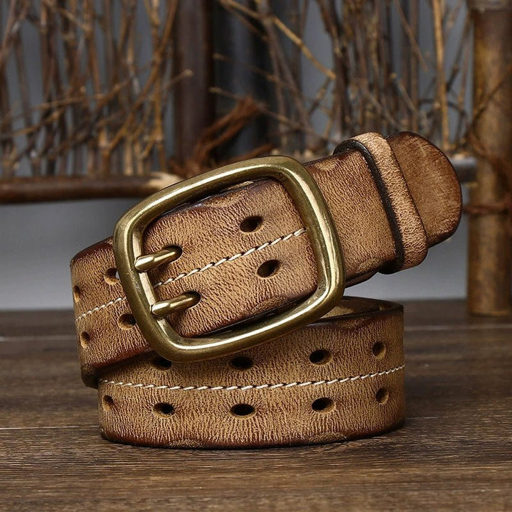Moorcross – Double Prong Leather Belt - Hilltop Nord
