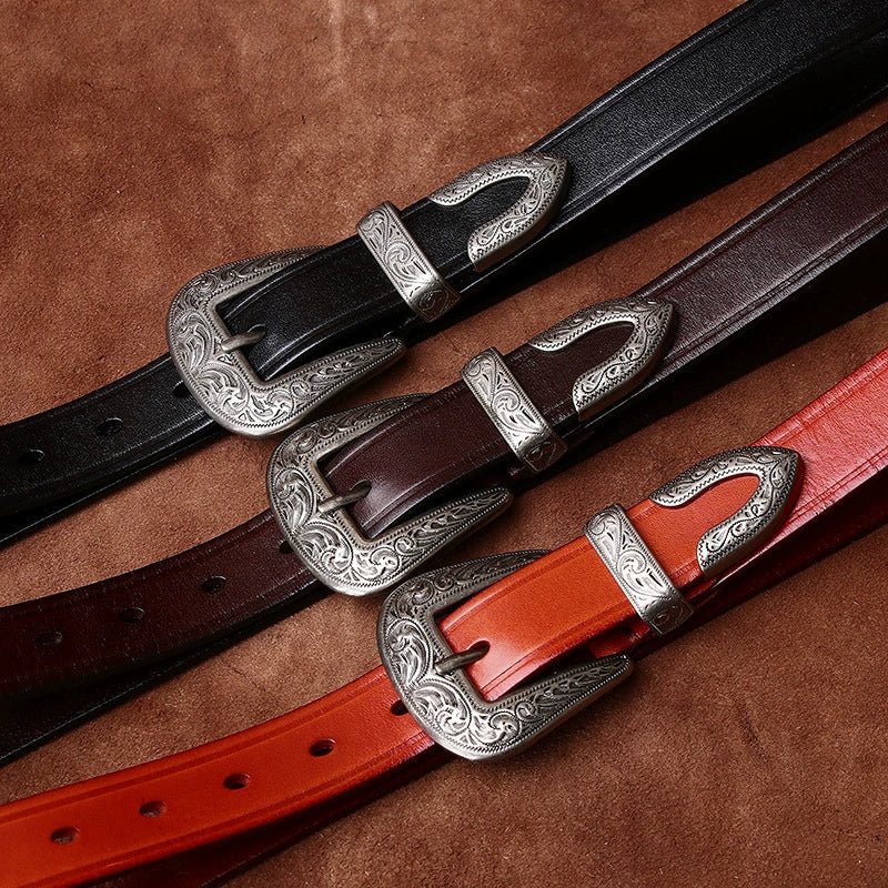 Sunder – Antique Finish Leather Belt - Hilltop Nord