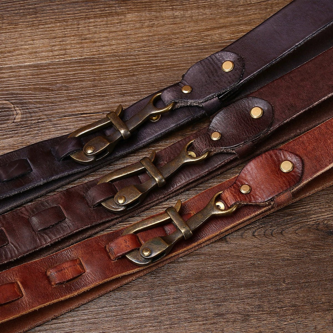 Gavel – Antique Lock Buckle Leather Belt - Hilltop Nord