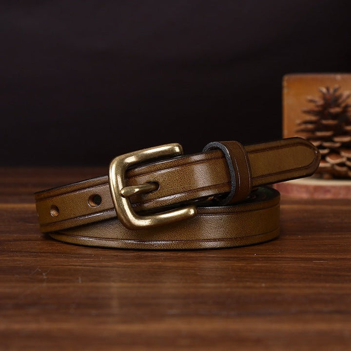 Kelso – Antique Finish Leather Belt - Hilltop Nord