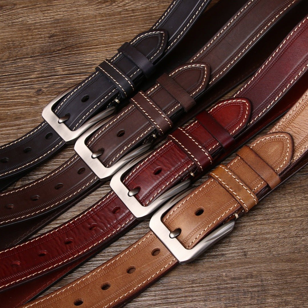 Gravelton – Distressed Pin Buckle Leather Belt - Hilltop Nord
