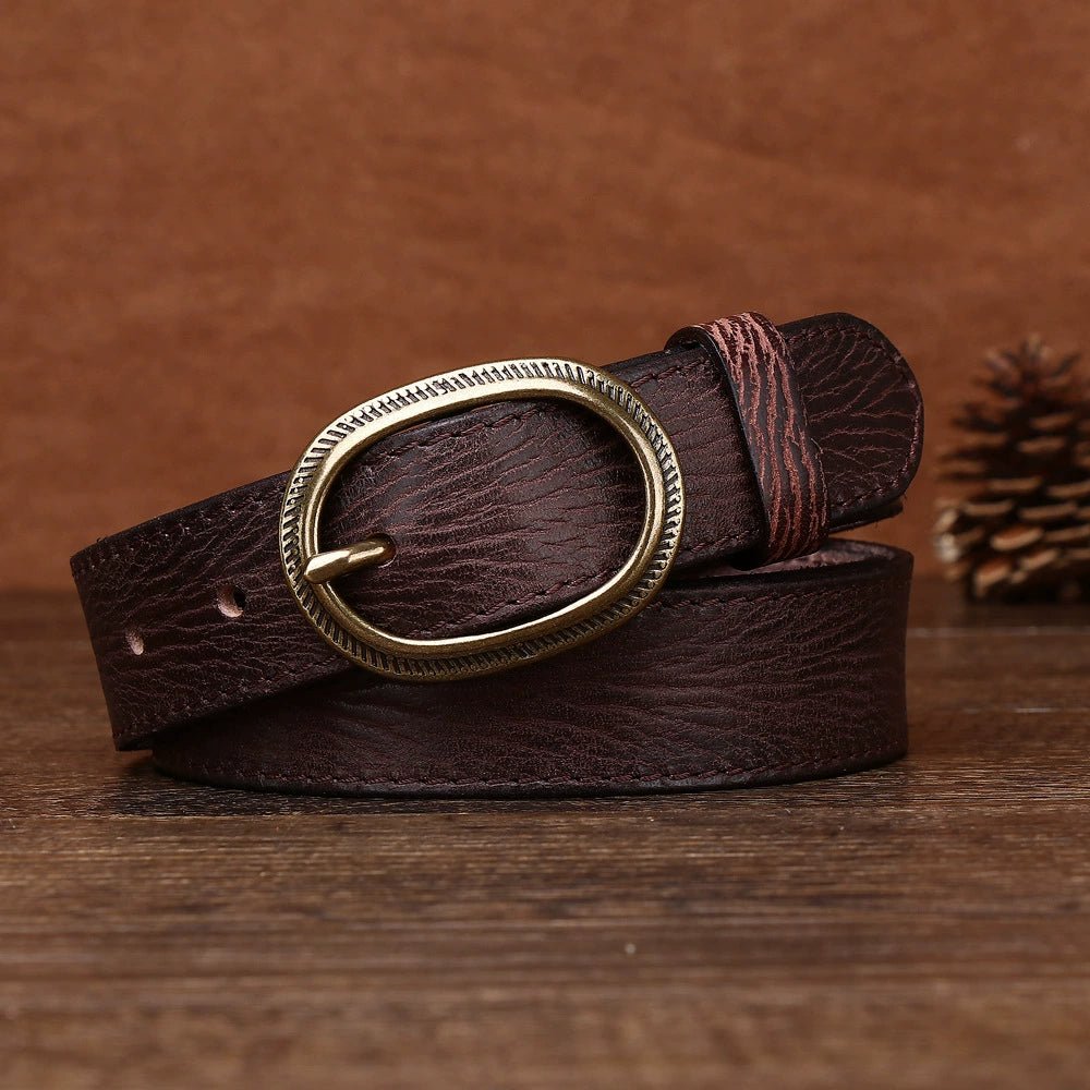 Wrenfield – Carved Buckle Leather Belt - Hilltop Nord