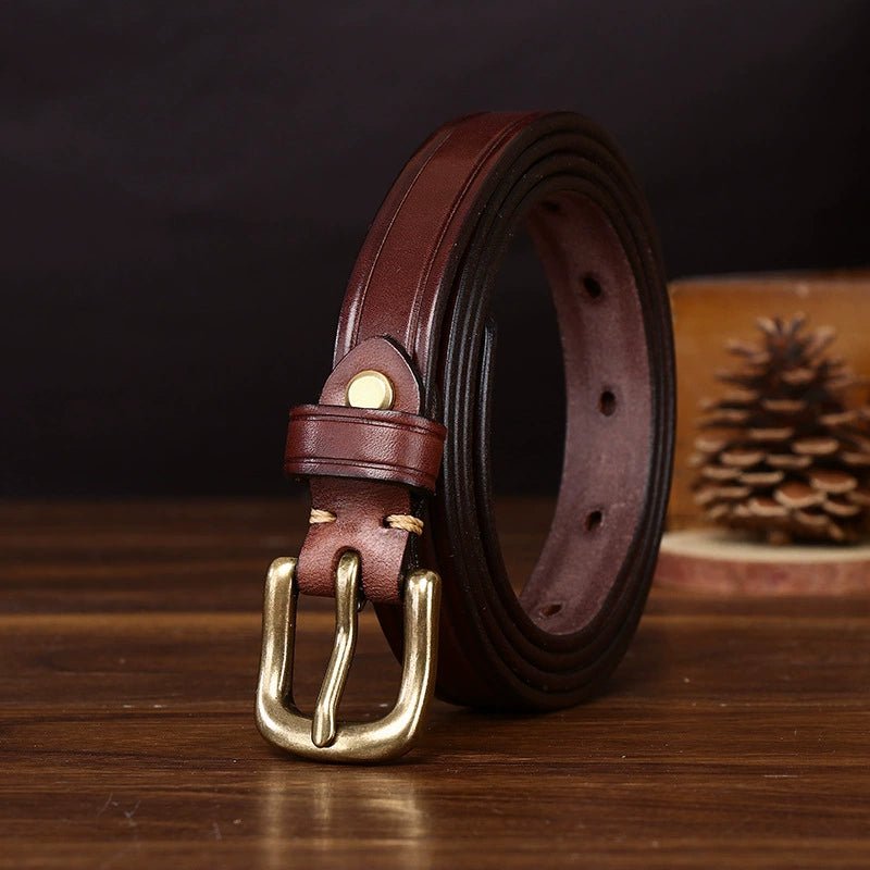 Kelso – Antique Finish Leather Belt - Hilltop Nord