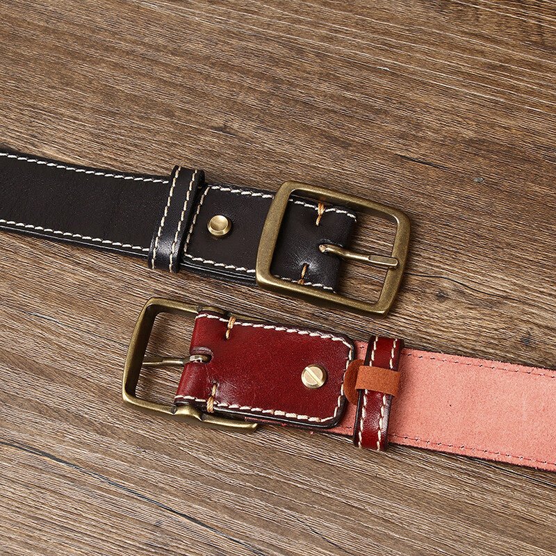 Thatcher – Perforated Leather Belt - Hilltop Nord