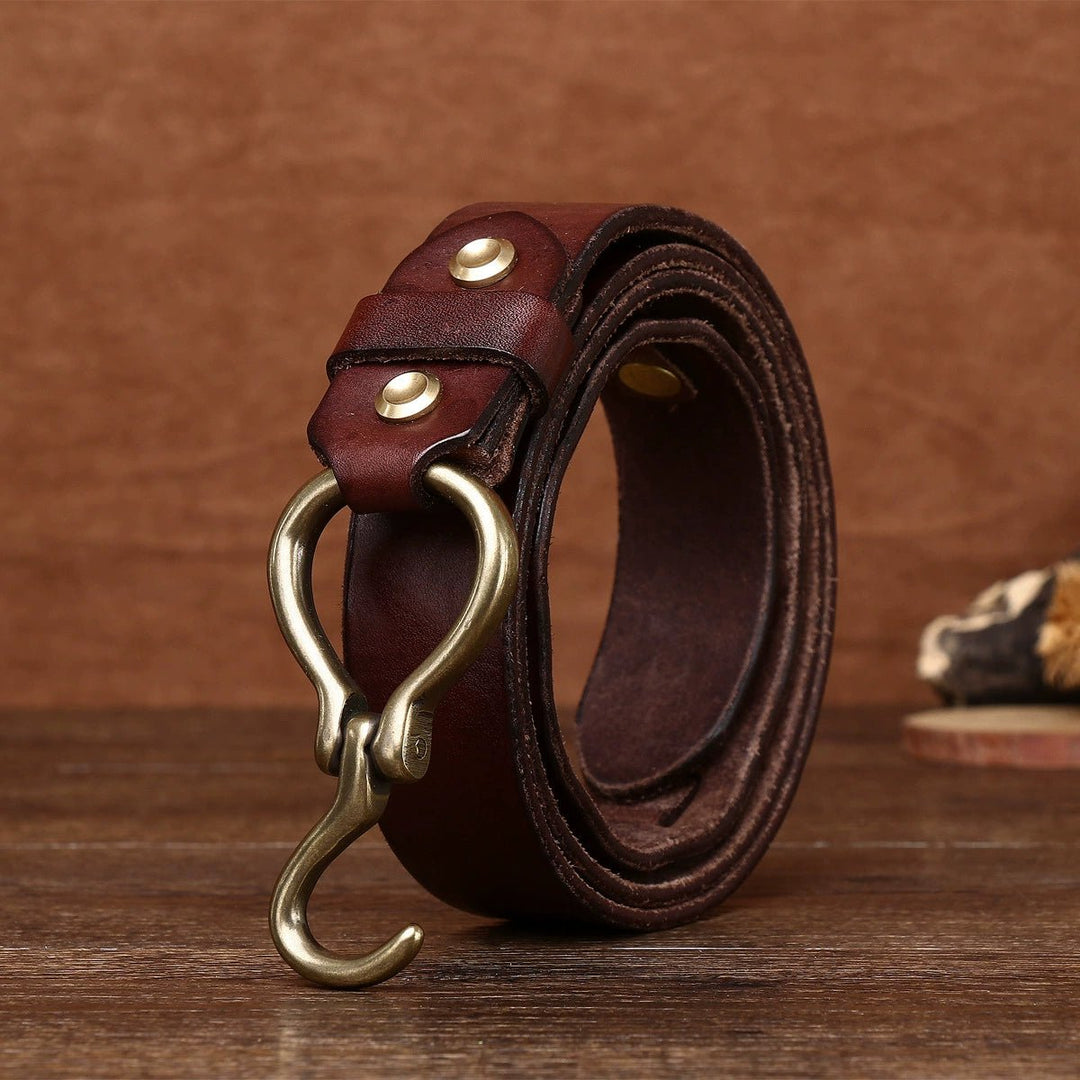 Caltrop – Hook Buckle Leather Belt - Hilltop Nord