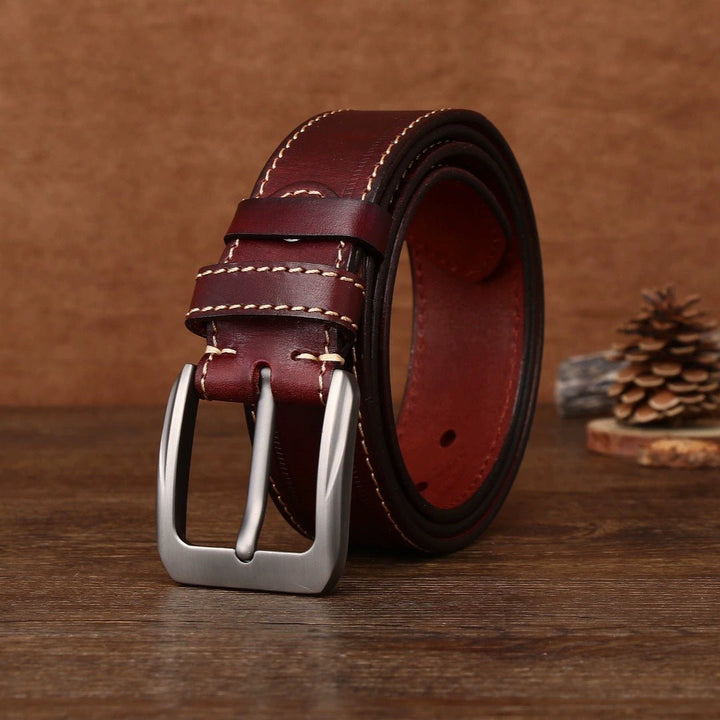 Gravelton – Distressed Pin Buckle Leather Belt - Hilltop Nord