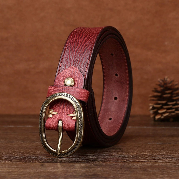 Wrenfield – Carved Buckle Leather Belt - Hilltop Nord