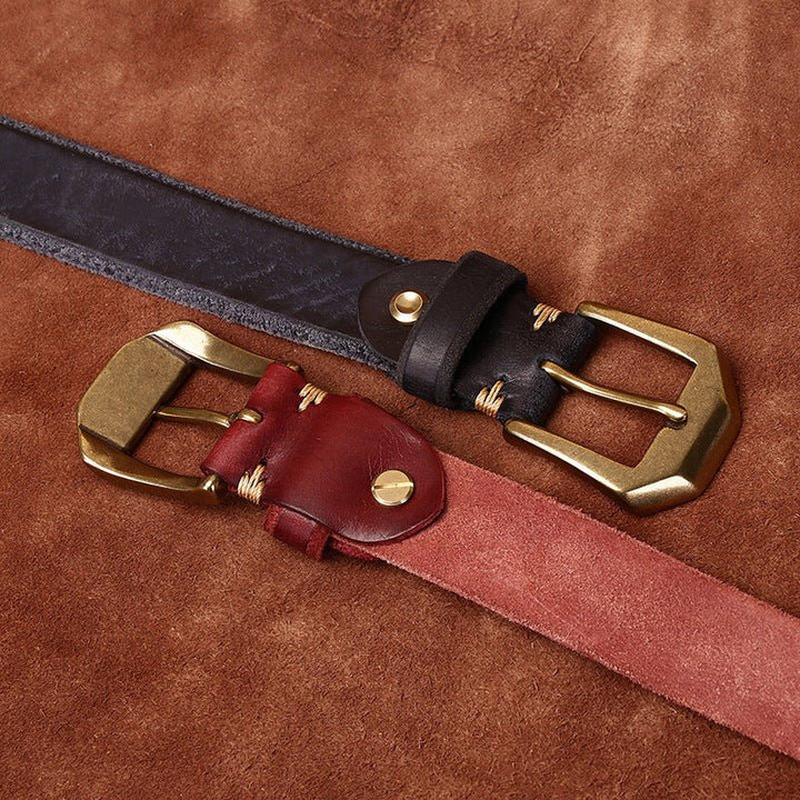 Basalt – Steel Pin Leather Belt - Hilltop Nord